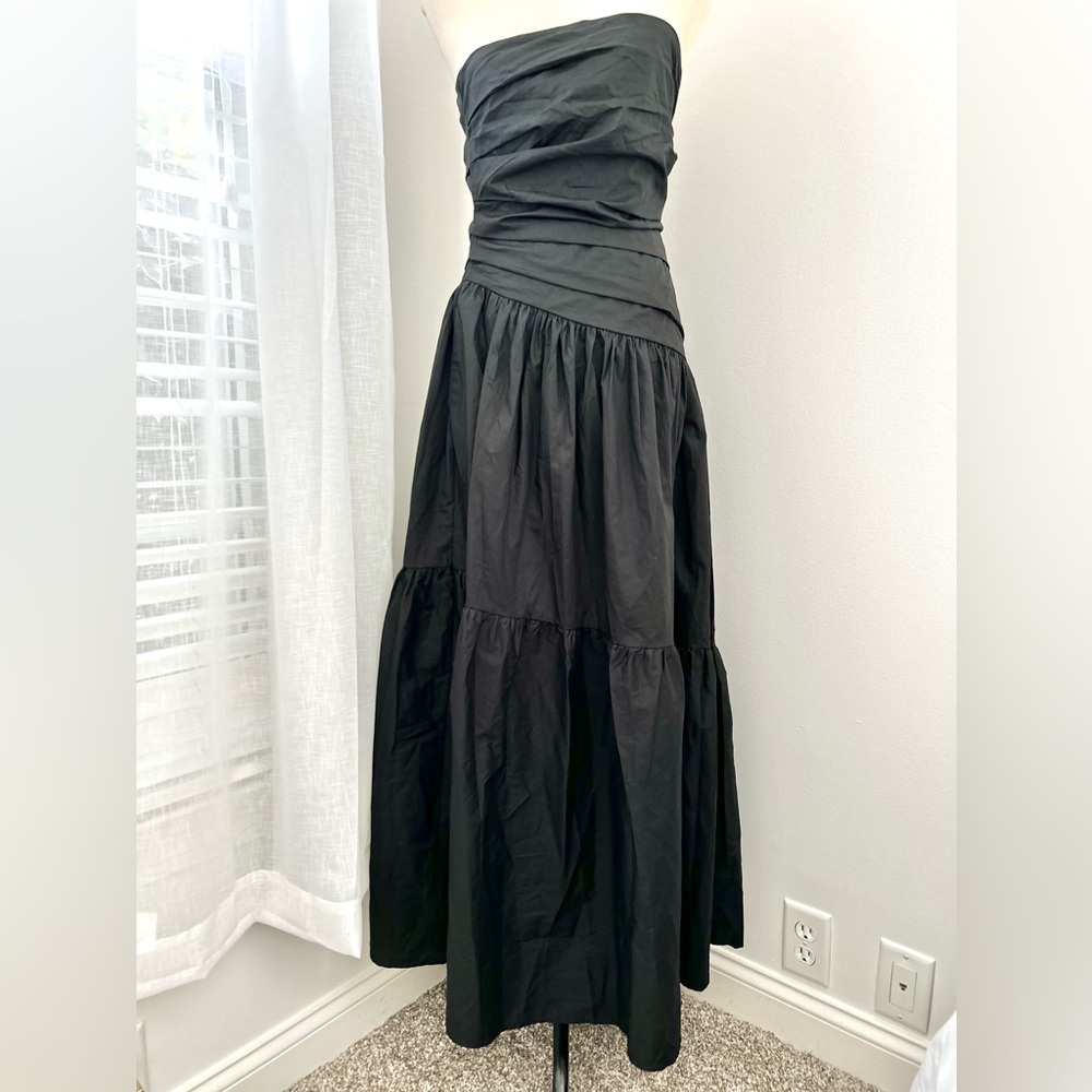 🍒NWT Billy J Lola Strapless Maxi Dress. Black. Size: 10 - Picture 3 of 13